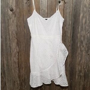 Banana Republic White Eyelet Mini Dress